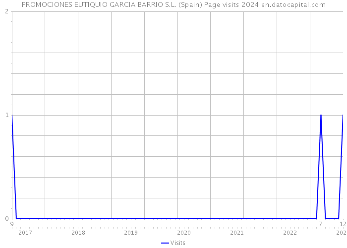 PROMOCIONES EUTIQUIO GARCIA BARRIO S.L. (Spain) Page visits 2024 