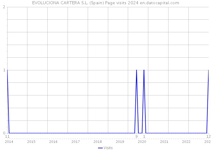 EVOLUCIONA CARTERA S.L. (Spain) Page visits 2024 