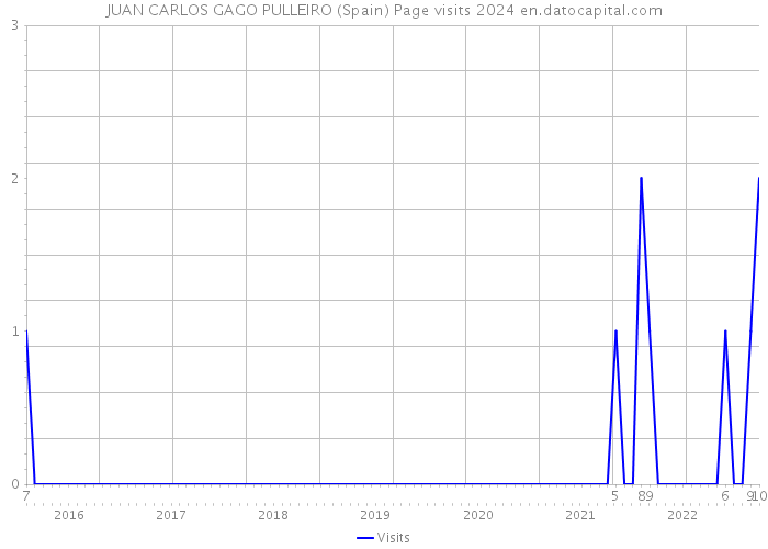 JUAN CARLOS GAGO PULLEIRO (Spain) Page visits 2024 