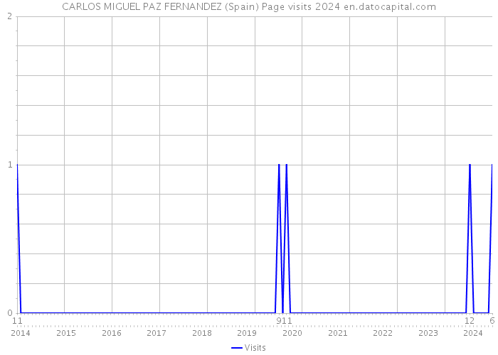 CARLOS MIGUEL PAZ FERNANDEZ (Spain) Page visits 2024 