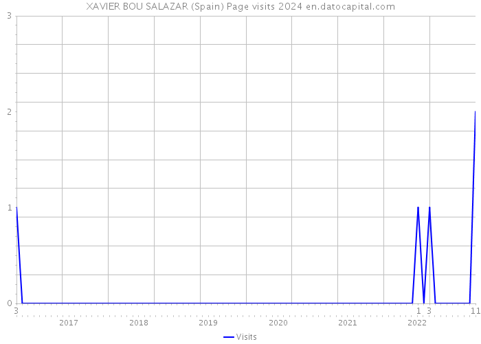 XAVIER BOU SALAZAR (Spain) Page visits 2024 
