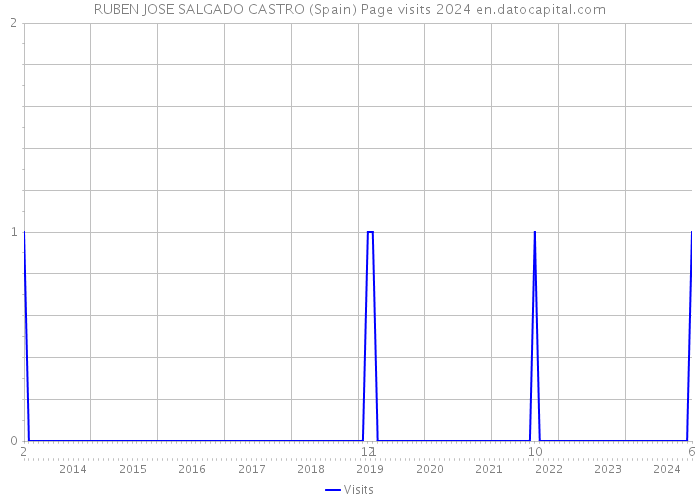 RUBEN JOSE SALGADO CASTRO (Spain) Page visits 2024 