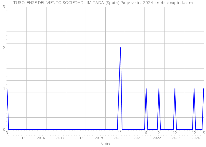 TUROLENSE DEL VIENTO SOCIEDAD LIMITADA (Spain) Page visits 2024 