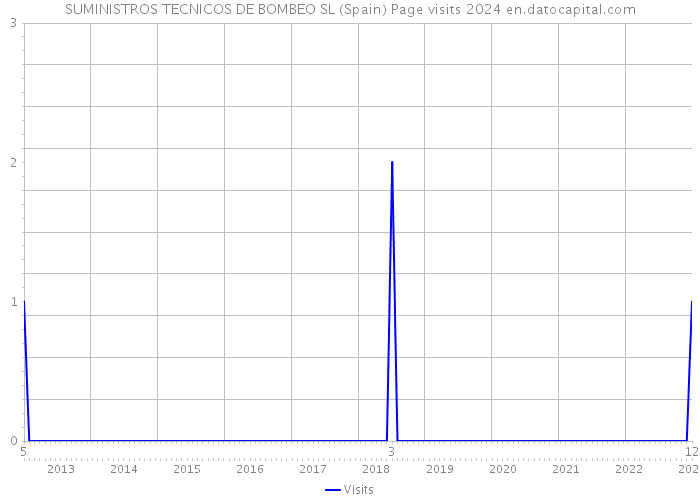SUMINISTROS TECNICOS DE BOMBEO SL (Spain) Page visits 2024 