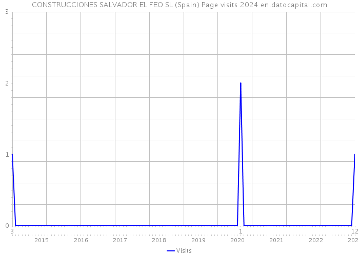 CONSTRUCCIONES SALVADOR EL FEO SL (Spain) Page visits 2024 