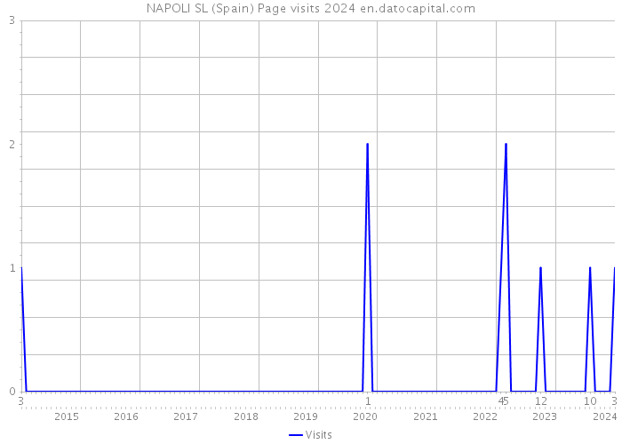 NAPOLI SL (Spain) Page visits 2024 