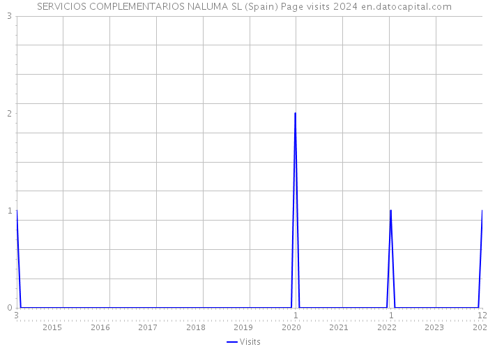 SERVICIOS COMPLEMENTARIOS NALUMA SL (Spain) Page visits 2024 