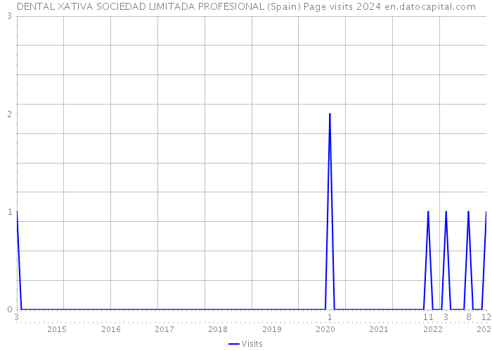 DENTAL XATIVA SOCIEDAD LIMITADA PROFESIONAL (Spain) Page visits 2024 