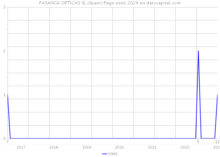 FASANGA OPTICAS SL (Spain) Page visits 2024 