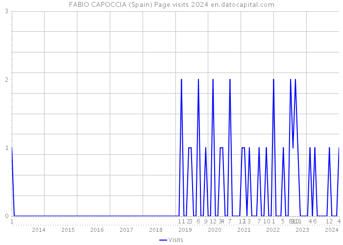 FABIO CAPOCCIA (Spain) Page visits 2024 