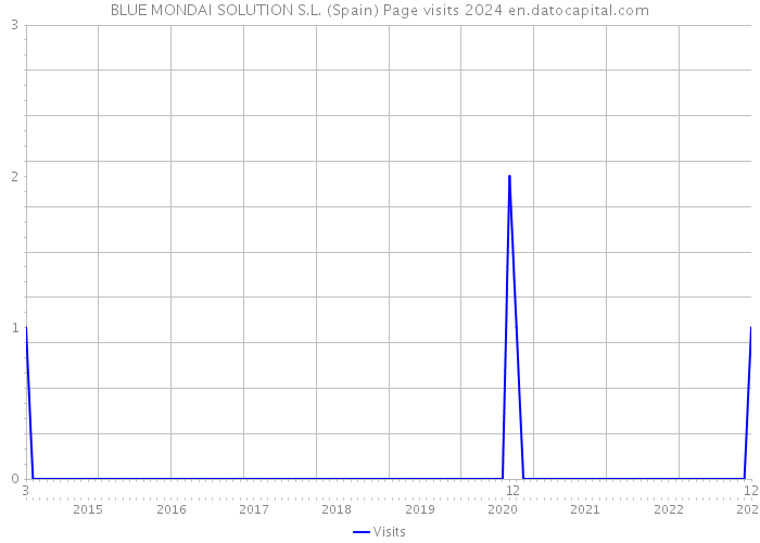 BLUE MONDAI SOLUTION S.L. (Spain) Page visits 2024 