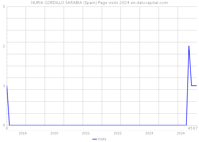 NURIA GORDILLO SARABIA (Spain) Page visits 2024 