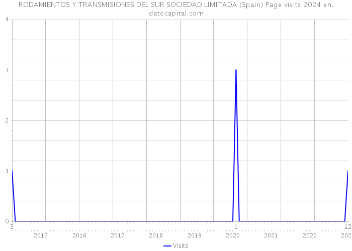 RODAMIENTOS Y TRANSMISIONES DEL SUR SOCIEDAD LIMITADA (Spain) Page visits 2024 