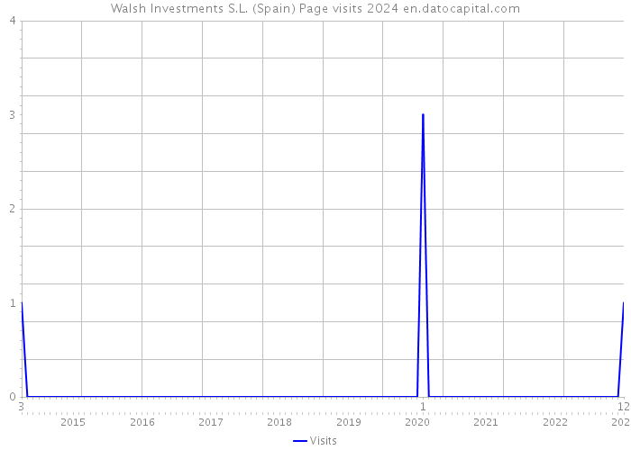 Walsh Investments S.L. (Spain) Page visits 2024 