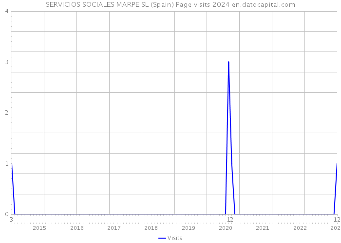 SERVICIOS SOCIALES MARPE SL (Spain) Page visits 2024 