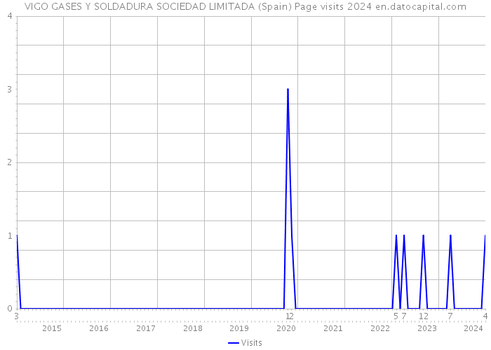 VIGO GASES Y SOLDADURA SOCIEDAD LIMITADA (Spain) Page visits 2024 