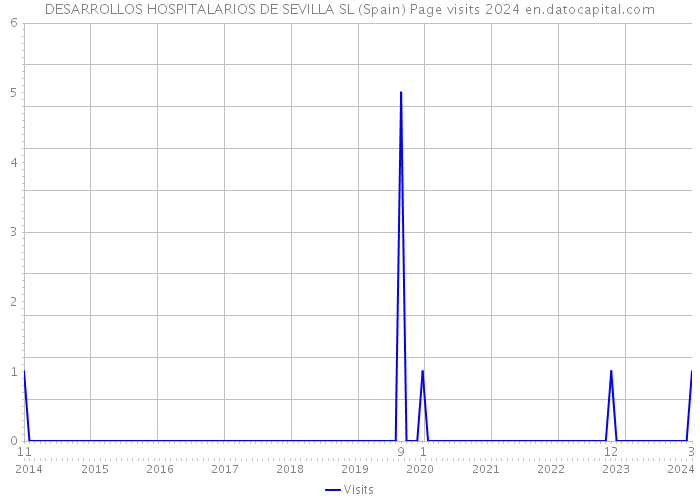 DESARROLLOS HOSPITALARIOS DE SEVILLA SL (Spain) Page visits 2024 