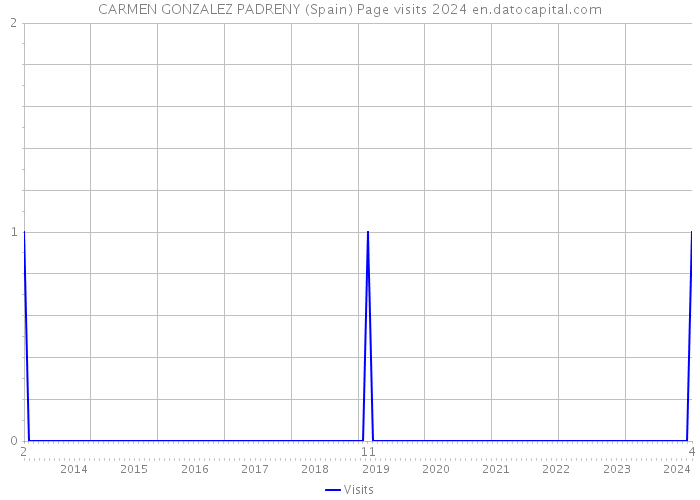 CARMEN GONZALEZ PADRENY (Spain) Page visits 2024 