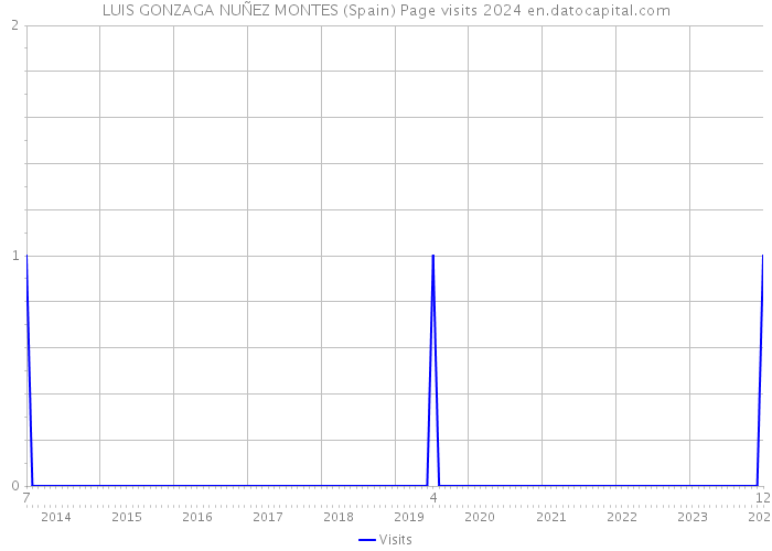 LUIS GONZAGA NUÑEZ MONTES (Spain) Page visits 2024 