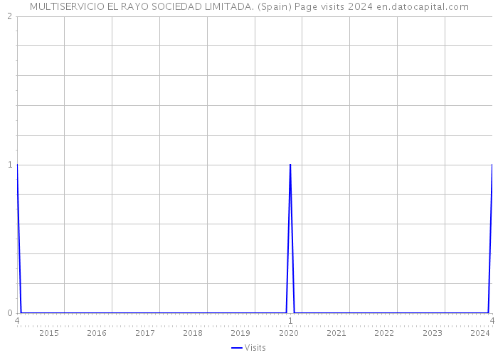 MULTISERVICIO EL RAYO SOCIEDAD LIMITADA. (Spain) Page visits 2024 