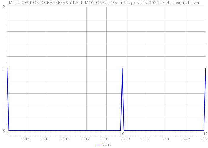 MULTIGESTION DE EMPRESAS Y PATRIMONIOS S.L. (Spain) Page visits 2024 