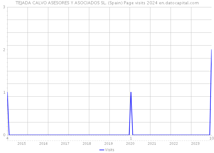 TEJADA CALVO ASESORES Y ASOCIADOS SL. (Spain) Page visits 2024 