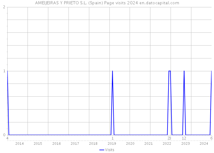 AMEIJEIRAS Y PRIETO S.L. (Spain) Page visits 2024 