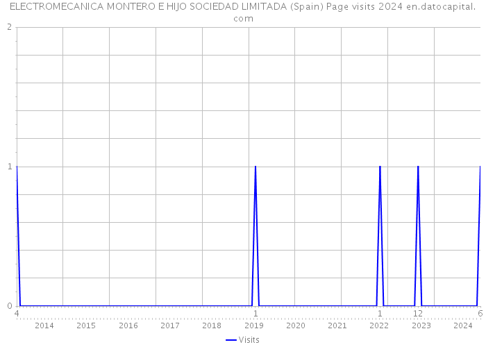 ELECTROMECANICA MONTERO E HIJO SOCIEDAD LIMITADA (Spain) Page visits 2024 