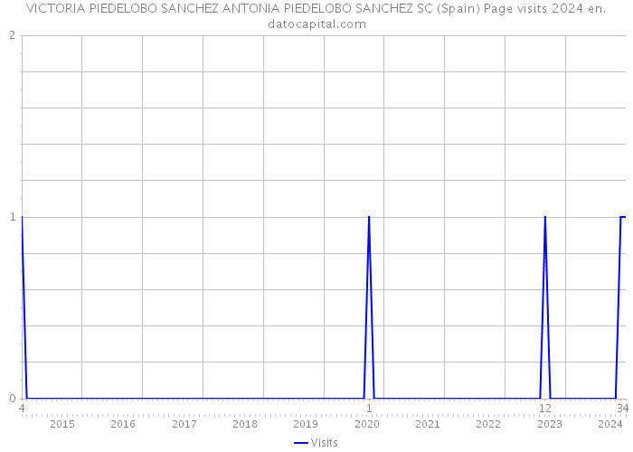 VICTORIA PIEDELOBO SANCHEZ ANTONIA PIEDELOBO SANCHEZ SC (Spain) Page visits 2024 