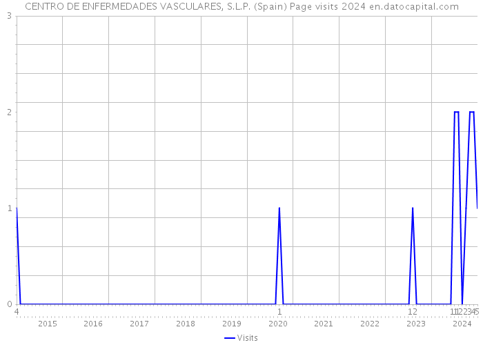CENTRO DE ENFERMEDADES VASCULARES, S.L.P. (Spain) Page visits 2024 