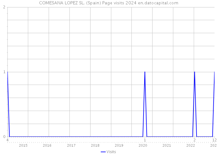 COMESANA LOPEZ SL. (Spain) Page visits 2024 