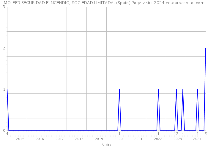 MOLFER SEGURIDAD E INCENDIO, SOCIEDAD LIMITADA. (Spain) Page visits 2024 