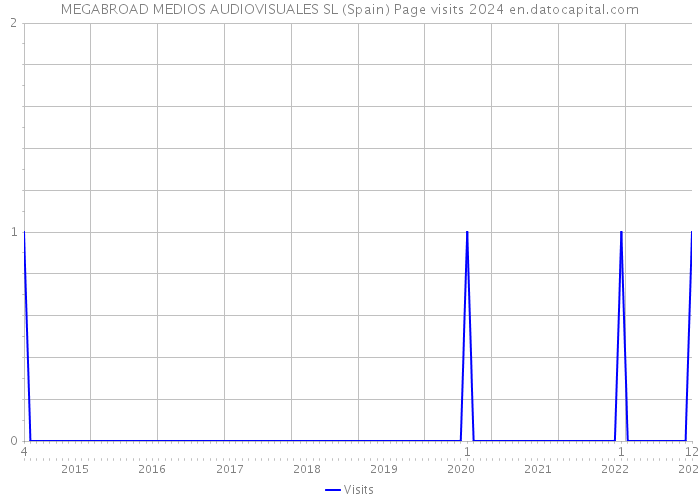 MEGABROAD MEDIOS AUDIOVISUALES SL (Spain) Page visits 2024 