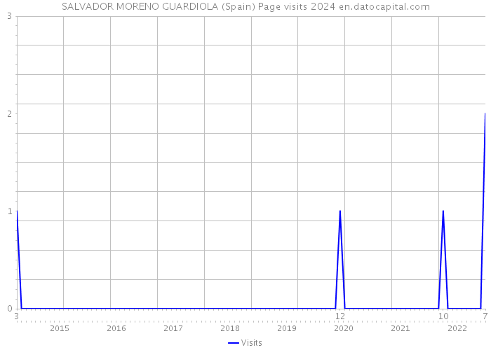 SALVADOR MORENO GUARDIOLA (Spain) Page visits 2024 