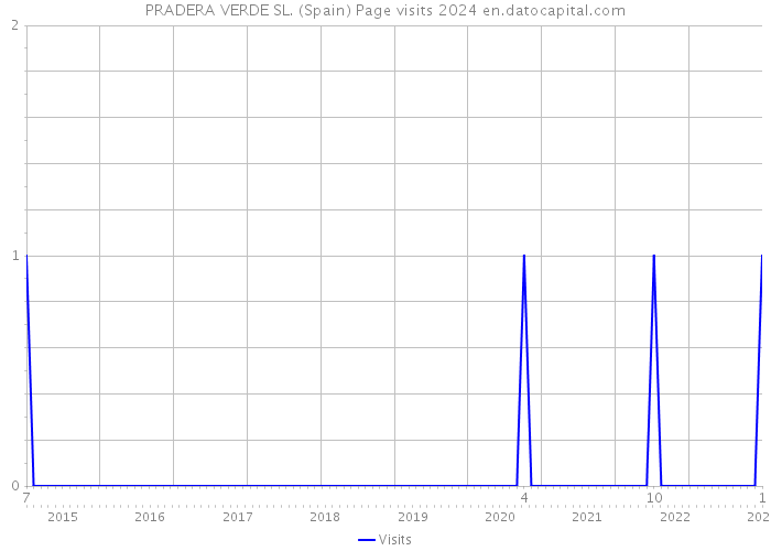 PRADERA VERDE SL. (Spain) Page visits 2024 