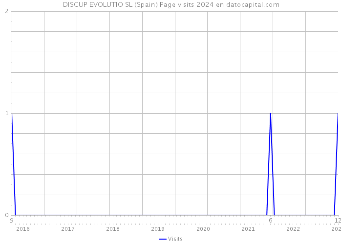 DISCUP EVOLUTIO SL (Spain) Page visits 2024 