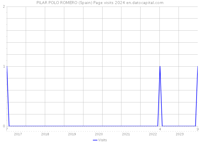 PILAR POLO ROMERO (Spain) Page visits 2024 