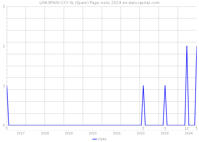 LINKSPAIN GYX SL (Spain) Page visits 2024 