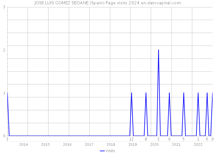 JOSE LUIS GOMEZ SEOANE (Spain) Page visits 2024 