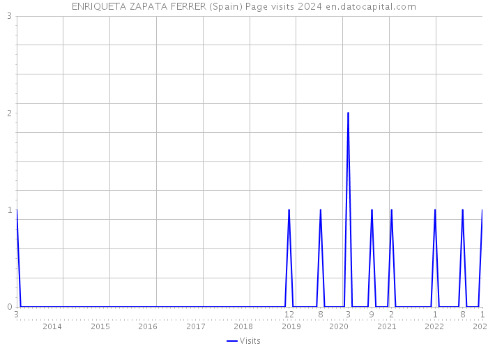 ENRIQUETA ZAPATA FERRER (Spain) Page visits 2024 