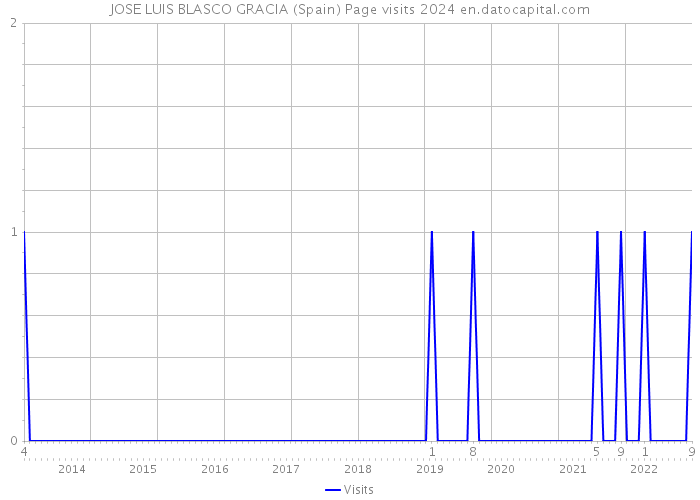 JOSE LUIS BLASCO GRACIA (Spain) Page visits 2024 