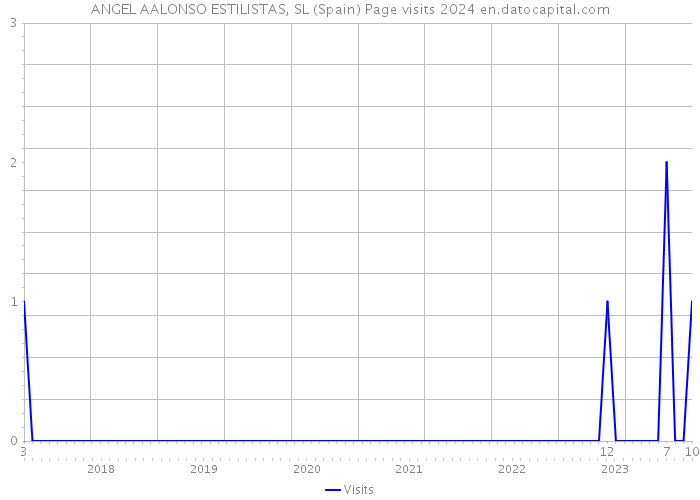 ANGEL AALONSO ESTILISTAS, SL (Spain) Page visits 2024 