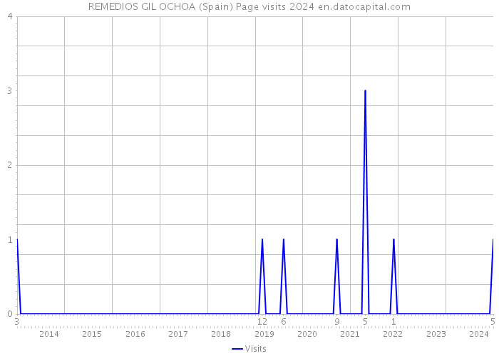 REMEDIOS GIL OCHOA (Spain) Page visits 2024 