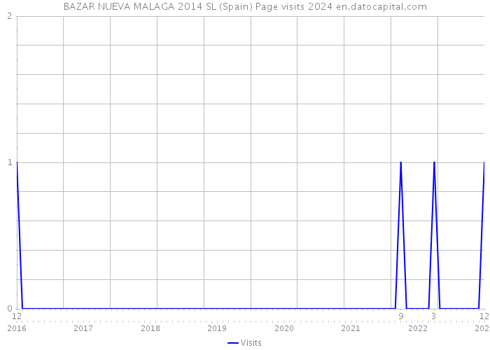 BAZAR NUEVA MALAGA 2014 SL (Spain) Page visits 2024 