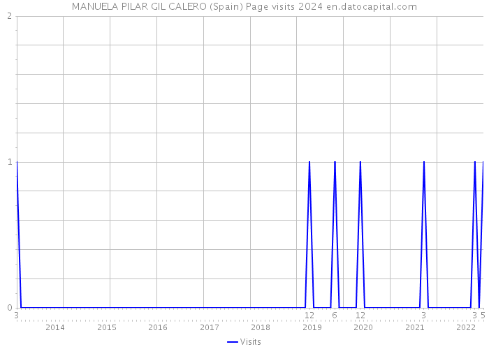 MANUELA PILAR GIL CALERO (Spain) Page visits 2024 