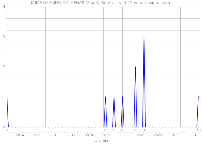 JAIME GARRIDO COLMENAR (Spain) Page visits 2024 