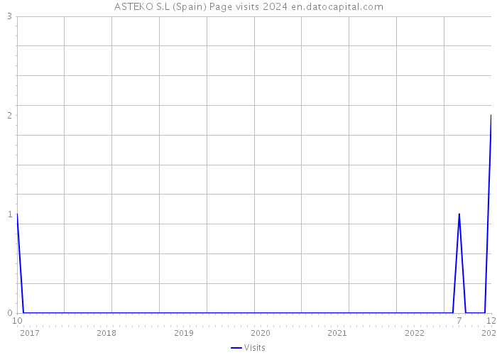 ASTEKO S.L (Spain) Page visits 2024 