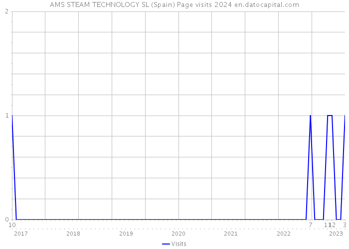 AMS STEAM TECHNOLOGY SL (Spain) Page visits 2024 