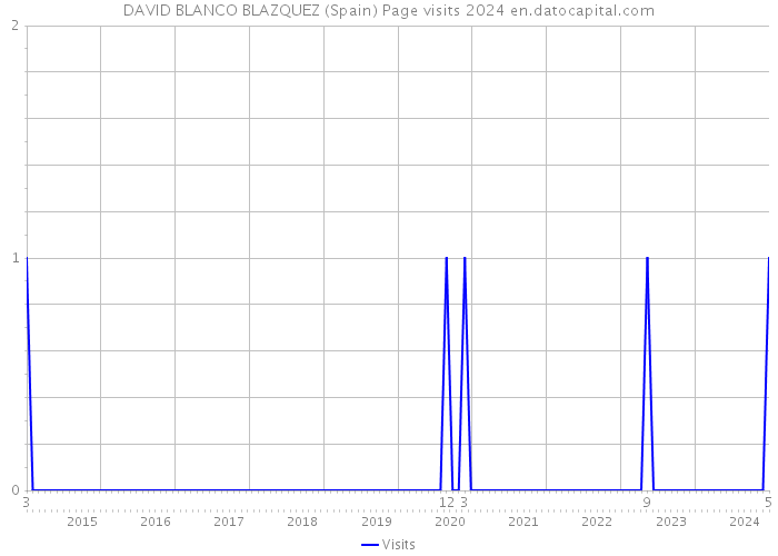 DAVID BLANCO BLAZQUEZ (Spain) Page visits 2024 