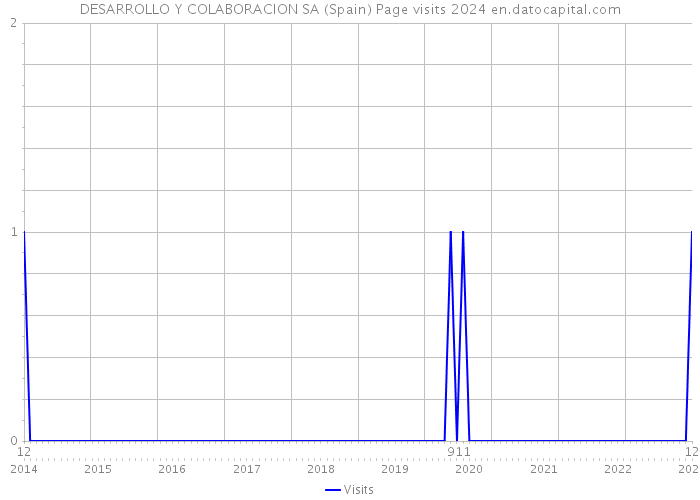 DESARROLLO Y COLABORACION SA (Spain) Page visits 2024 